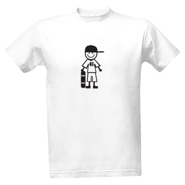 Tričko s potiskem Skejťák